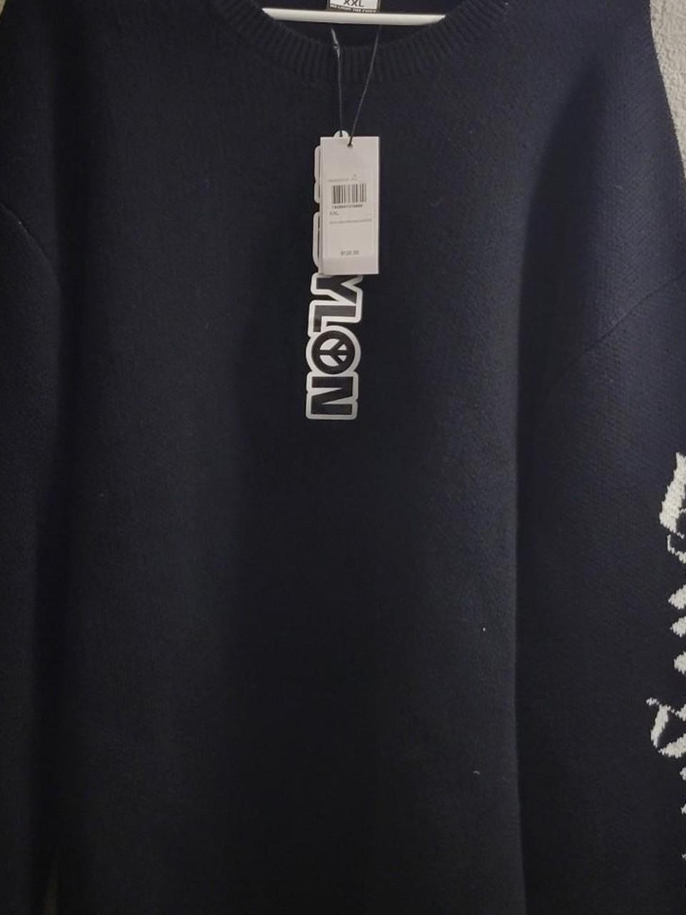 Men's Crewneck Sweater in Dark Navy